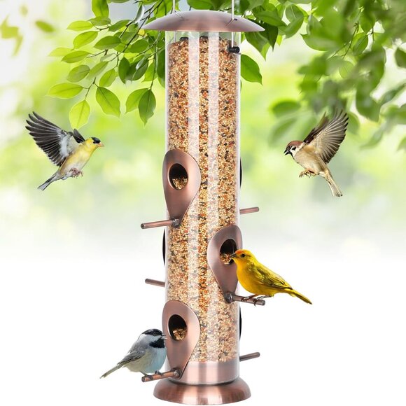 Outdoor Metal Bird Feeder Hanging Cross-Border Bird Hanging Feeder(1 Set) - Picture 5 of 5